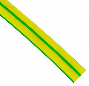 Трубка термоусаживаемая ТУТнг  6/3 желто-зеленая Texenergo