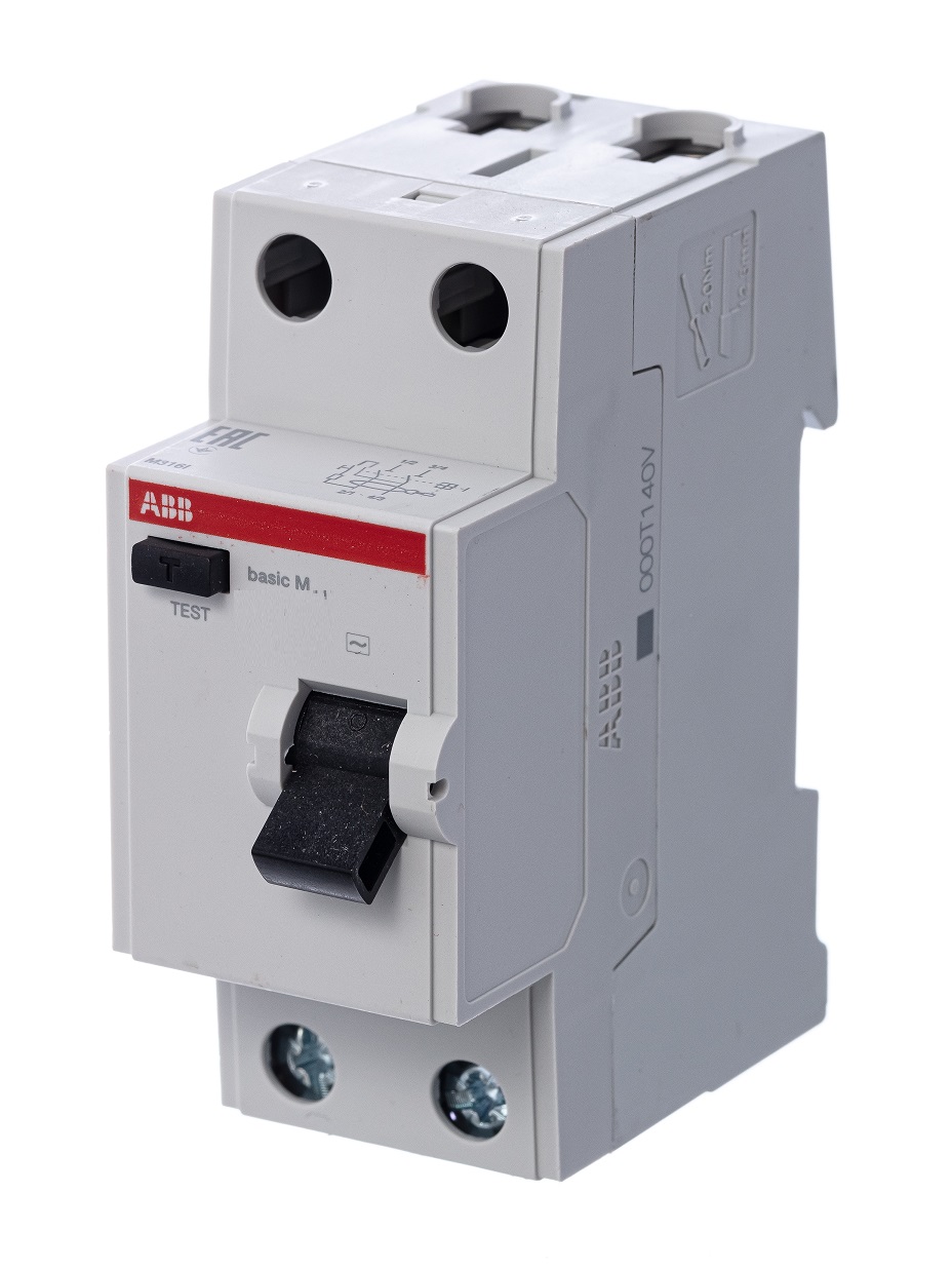 Выключатель автоматический дифференциального тока 2п С 40А 30мА 4.5кА тип AC BMR415C40 Basic M ABB