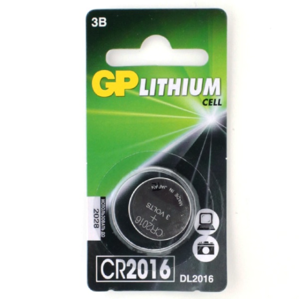 5 005_Батарейка CR2016 литиевая 7C1 дисковая 3В бл/1 GP